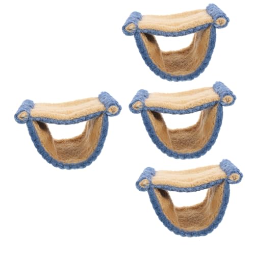 Supvox 4stücke Warm Hamsterhängematte Kuschelnest Für Hamster Meerschweinchen Und Chinchillas Atmungsaktiv Und Gemütlich Für Käfig Und Freilaufgehege von Supvox