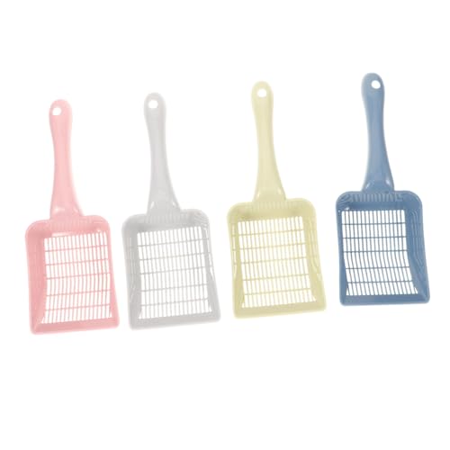 Supvox 4 Stück Schaufel für Katzenstreu Verklumpung Katze für Katzen Katzenkotschaufel katzenklo zubehör cat Litter Shovel Schaufel für Haustierstreu Katzensandschaufel ABS-Kunststoff von Supvox