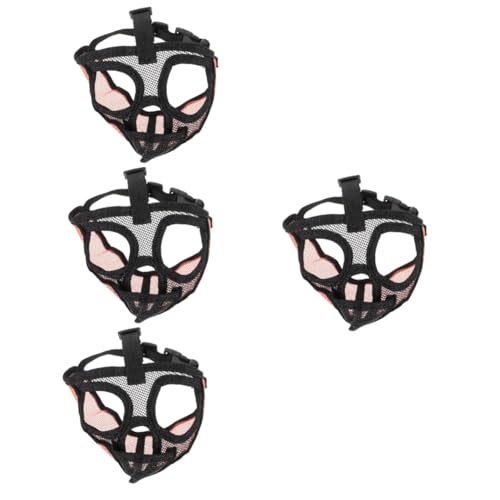 Supvox 4 Stück Schnauze Hund atmungsaktive Maske Verstellbarer Schultergurt brillenband verstellbar mop Haustier Mesh-Maulkorb Anti-Biss-Maulkorb einstellbar Gesichtsmaske Kettenblatt PVC Supvox 4 Stück Schnauze Hund atmungsaktive Maske Verstellbarer Schultergurt brillenband verstellbar mop Haustier Mesh-Maulkorb Anti-Biss-Maulkorb einstellbar Gesichtsmaske Kettenblatt PVC von Supvox