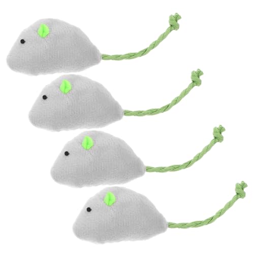Supvox 4 Stück Simulierte Plüschmaus -hundespielzeug Katzenspielzeugmaus Bewegt Sich Plüsch- -Ornament Simuliertes Katzenspielzeug Katze Fängt Simulation Katze Plüsch Supvox 4 Stück Simulierte Plüschmaus -hundespielzeug Katzenspielzeugmaus Bewegt Sich Plüsch- -Ornament Simuliertes Katzenspielzeug Katze Fängt Simulation Katze Plüsch von Supvox