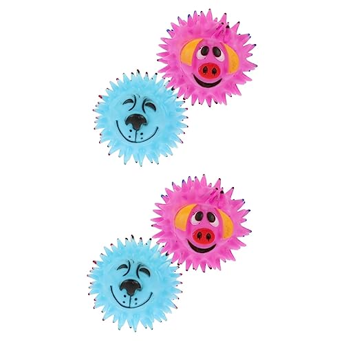 Supvox 4 Stück Spielzeugball für Haustiere Lustiges Backenzahnspielzeug Rinde und Interactive Dog Toys interaktives Spielzeug Welpe Spielzeuge Hundezubehör molares Spielzeug kauen Supvox 4 Stück Spielzeugball für Haustiere Lustiges Backenzahnspielzeug Rinde und Interactive Dog Toys interaktives Spielzeug Welpe Spielzeuge Hundezubehör molares Spielzeug kauen von Supvox