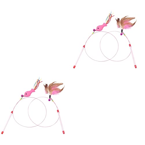 Supvox 4 Stück lustiges Katzenspielzeug Premium-Katzenstabspielzeug Katzen+Spielzeug Teaser Spielzeuge Kätzchen interaktives Spielzeug Interaktives Angelspielzeug für Katzen Stahldraht Supvox 4 Stück lustiges Katzenspielzeug Premium-Katzenstabspielzeug Katzen+Spielzeug Teaser Spielzeuge Kätzchen interaktives Spielzeug Interaktives Angelspielzeug für Katzen Stahldraht von Supvox