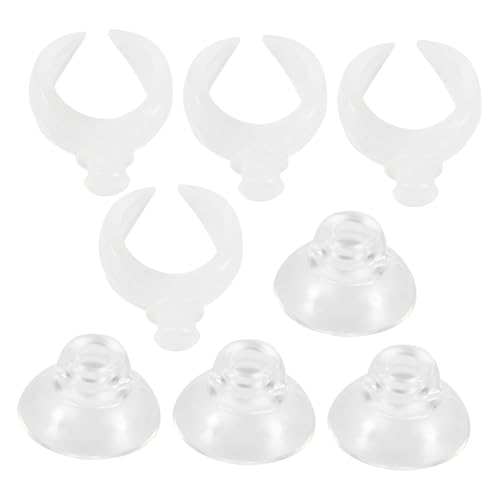 Supvox 4 Stück Teiliges Aquarium Saugnapf mit Verstellbarem Feeder Tube Holder Clip Transparenter Wasserschlauchhalter für Glasflächen Drehbare Saugnapf Klemme für Aquarien und Terrarien Supvox 4 Stück Teiliges Aquarium Saugnapf mit Verstellbarem Feeder Tube Holder Clip Transparenter Wasserschlauchhalter für Glasflächen Drehbare Saugnapf Klemme für Aquarien und Terrarien von Supvox