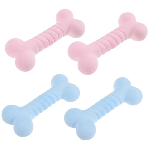 Supvox 4 Stück Teiliges Hundespielzeug aus Strapazierfähigem TPR Gummi Mittelgroße Kauknochen für Welpen und Kleine Hunde Interaktives Beißspielzeug zur Zahnpflege und Plaquekontrolle Supvox 4 Stück Teiliges Hundespielzeug aus Strapazierfähigem TPR Gummi Mittelgroße Kauknochen für Welpen und Kleine Hunde Interaktives Beißspielzeug zur Zahnpflege und Plaquekontrolle von Supvox