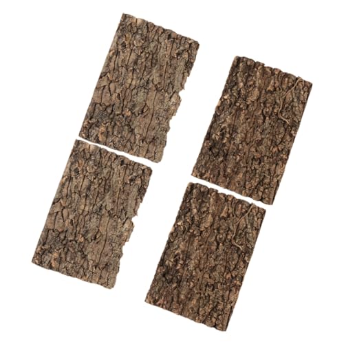 Supvox 4stücke Korkrinde Für Terrarien Natürliche Reptilien-Dekoration Kletteruntergrund Für Gecko Echsen Und Andere Haustiere Sichere Und Umweltfreundliche Gestaltung Für Optimales von Supvox