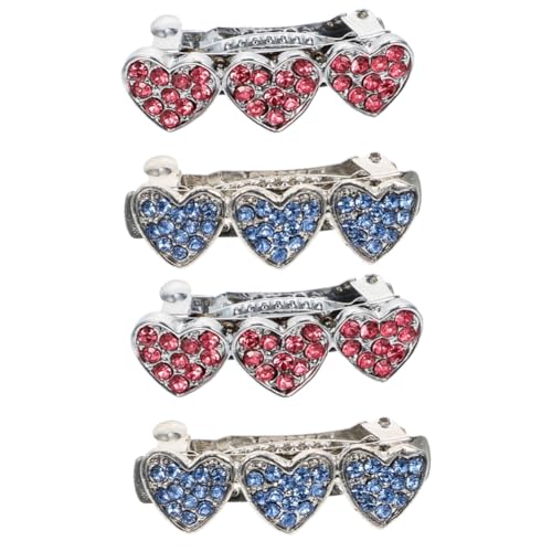 Supvox Hunde Spange 4 Stück Tierhaarzubehör Hundehaarspangen Mit Strass Mini-Clips Für Haare Mini-haarspangen Für Haustiere Hundehaarspangen Für Kleine Hunde Herz-hundespangen Hunde-Tiara Supvox Hunde Spange 4 Stück Tierhaarzubehör Hundehaarspangen Mit Strass Mini-Clips Für Haare Mini-haarspangen Für Haustiere Hundehaarspangen Für Kleine Hunde Herz-hundespangen Hunde-Tiara von Supvox