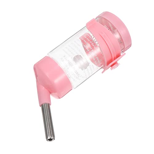 Supvox 4 Stück Trinkbrunnen Für Hamster Futterspender Trinkbrunnen Für Kätzchen Wasserflaschen Für Hamster Automatischer Trinkwasserspender Haustierflasche Igel Rosa Trinkflasche Hase Pp von Supvox