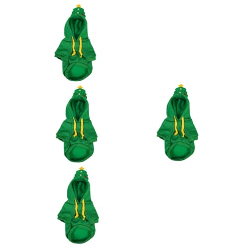 Supvox 4stücke Xmas Hundekleidung Für Haustiere Weihnachtsoutfit Mit Grünem Baum-Design Gemütlicher Für Hunde Und Katzen Für Festliche Anlässe Und Cosplay Supvox 4stücke Xmas Hundekleidung Für Haustiere Weihnachtsoutfit Mit Grünem Baum-Design Gemütlicher Für Hunde Und Katzen Für Festliche Anlässe Und Cosplay von Supvox