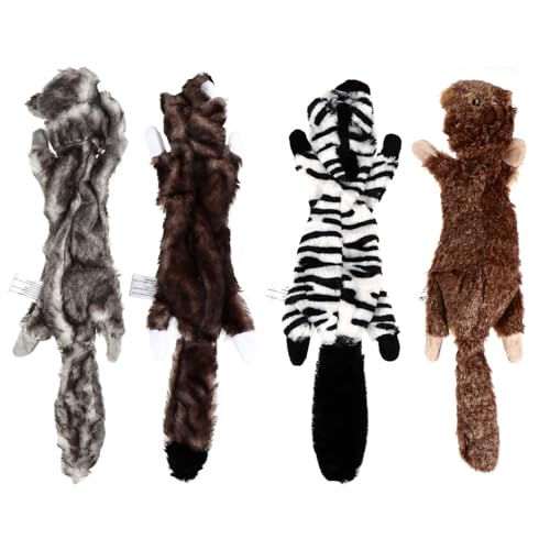 Supvox 4 Teiliges Plüschspielzeug Kauspielzeug Für Kleine Hunde Welpenspielzeug Kauspielzeug Für Welpen Kleine Hundespielzeuge Keine Füllung Kauspielzeug Aus Plüsch Welpen von Supvox
