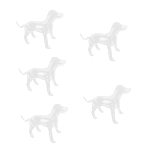 Supvox 5 Sätze Ausstellung Von Haustierbekleidung Haustiere Hundekleidung Stehendes Hundemodell Mannequin Hunde Schaufensterpuppe Hundeschaufensterpuppe PVC Falsches Modell Dekorationen von Supvox