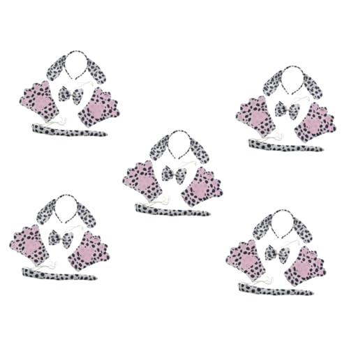 Supvox 5 Sätze Dalmatiner Stirnband Halloween Dalmatiner Kostüm Cosplay Tierohren und Hund Masquerade anziehungskraft Cosplay Tierschwanz Party Stirnband kurzer Plüsch Supvox 5 Sätze Dalmatiner Stirnband Halloween Dalmatiner Kostüm Cosplay Tierohren und Hund Masquerade anziehungskraft Cosplay Tierschwanz Party Stirnband kurzer Plüsch von Supvox