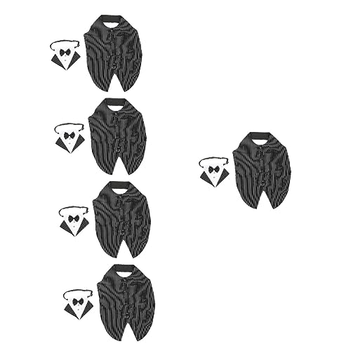 Supvox 5 Sätze Hundeanzug kleines hundezubehör Halloween-Shirt Hunde schal hundekostü Kleider Hundeschal zarter Hunde-Smoking der Hund schmücken Hundebedarf Kleidung Bankett passen von Supvox