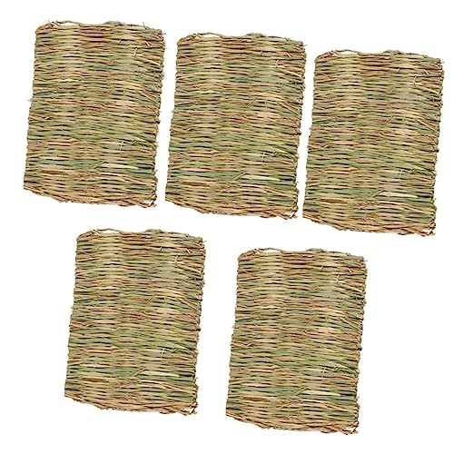 Supvox Haustier-grasmatten-Set 5-teilig Kaumatte Gewebte Einstreu Für Chinchilla Hamster Hasen Einstreumatten Supvox Haustier-grasmatten-Set 5-teilig Kaumatte Gewebte Einstreu Für Chinchilla Hamster Hasen Einstreumatten von Supvox