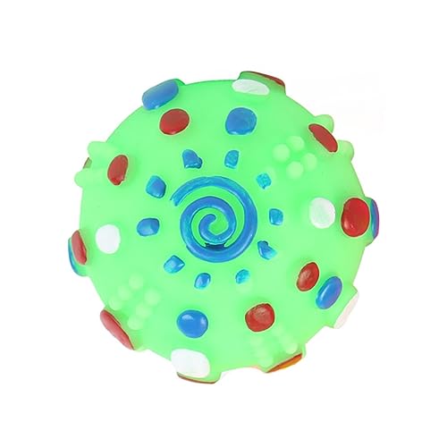 Supvox 5 Stück Hunde Ball mit Geräusch Beißfest für Aktives und Kauen Fördert Spielverhalten Farben Zufällig Zufällige Farbe Zufällige Farbe von Supvox