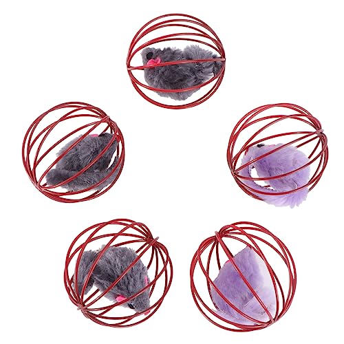 Supvox 5stücke Katzen Spielzeug Mäuse Und Bälle Für Katzen Zu Fördern Zufällige Farben Für Kätzchen Supvox 5stücke Katzen Spielzeug Mäuse Und Bälle Für Katzen Zu Fördern Zufällige Farben Für Kätzchen von Supvox