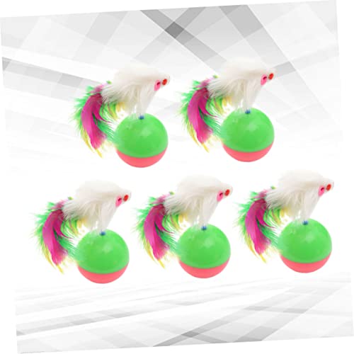 Supvox 5 Stück Teiliges Katzenspielzeug Plüsch Maus Tumbler Interaktives Lustiges Katzen Geistigen Langlebig für Zuhause und Geschäft von Supvox