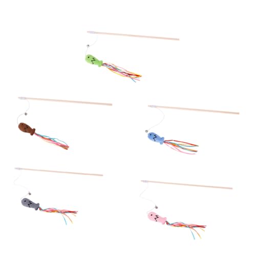 Supvox 5 Stück Teiliges Katzenspielzeug mit Langlebigem Plüsch und Katzenminze Bunte Fischform an Holzstab Interaktive Katzenangel für Indoor Fördert Bewegung und Krallenpflege Supvox 5 Stück Teiliges Katzenspielzeug mit Langlebigem Plüsch und Katzenminze Bunte Fischform an Holzstab Interaktive Katzenangel für Indoor Fördert Bewegung und Krallenpflege von Supvox