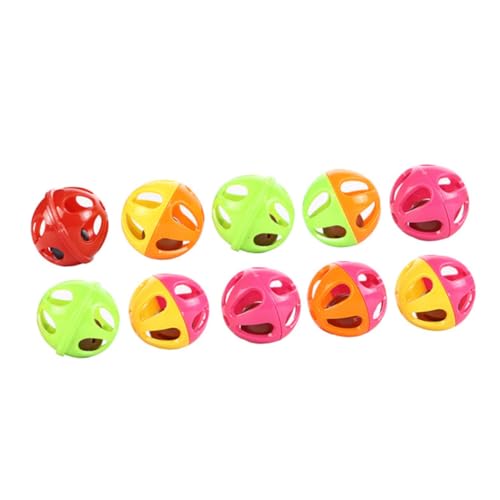 Supvox 50stücke Katzen Spielzeug Bell Kreative Und Lustige Katzenspielzeuge Farben Interaktive Hohle Bälle Für Katzen Fördert Spiel Und Neugier Für Aktives Spielen von Supvox