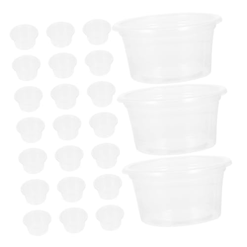 Supvox 50 Stück Reptilien Wasserschale Transparent Kunststoff Wassernapf Splashproof rutschfest für Gecko Schlange Frosch Terrarien Zubehör Supvox 50 Stück Reptilien Wasserschale Transparent Kunststoff Wassernapf Splashproof rutschfest für Gecko Schlange Frosch Terrarien Zubehör von Supvox
