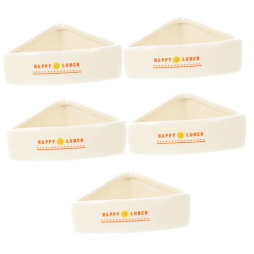Supvox 5 Stück Hamster-Futternapf Hamster-Trinknapf Hamster-Wassernapf Kleine Haustiere Futternapf Haustierkäfig Futterhalter Kleine Welpennäpfe Waschbar Hamsternapf von Supvox