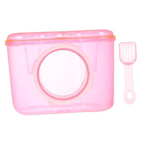 Supvox 5St Haustier Badezimmer Chinchilla-Badezimmer Hamsterbadewanne Haustiere Hamster sandbad Hamster-Sandbad Hamster Duschraum Hamstersandbad Hamsterkäfig Container Geschirr Acryl rot von Supvox