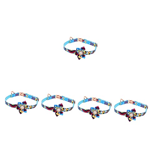 Supvox 5St Haustierhalsband catchring festlich hochzeitstruhe tatsächl hundekragen Sommerhalsketten Kätzchen- Hundehalsband mit für Beschriftung Nylon von Supvox