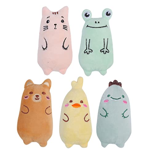 Supvox 5St Katzenspielzeug Plüschtier zum Zahnen von Katzen Katzenminze gefülltes Katzenbissspielzeug Tülle Kitten Funny Toys Haustier Haustier -Kauspielzeug von Supvox