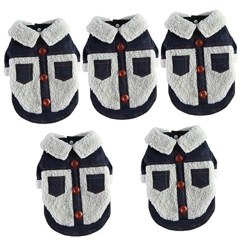 Supvox 5St Kleidung für Haustiere Westen mit Welpenrevers Winddichte Hundekleidung winterhundemantel hundewintermantel Winterjacke für Welpen modische Hundebekleidung Polyester Beige Supvox 5St Kleidung für Haustiere Westen mit Welpenrevers Winddichte Hundekleidung winterhundemantel hundewintermantel Winterjacke für Welpen modische Hundebekleidung Polyester Beige von Supvox
