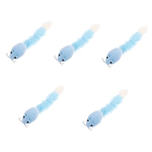 Supvox 5 Stücke Katze Spielzeit Plüsch Kätzchen Katze Spielzeug Interaktive Katze Mäuse Für Indoor Katzen Supvox 5 Stücke Katze Spielzeit Plüsch Kätzchen Katze Spielzeug Interaktive Katze Mäuse Für Indoor Katzen von Supvox