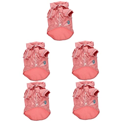 Supvox 5St hundepyjama Bademantel Hunde-Pyjama Katze Hundekleidung hundemantel Jacken für änner Wolljacke Overall für Haustiere Welpen-Pyjama aus Baumwolle Sanft Hündchen Haustier Hund von Supvox