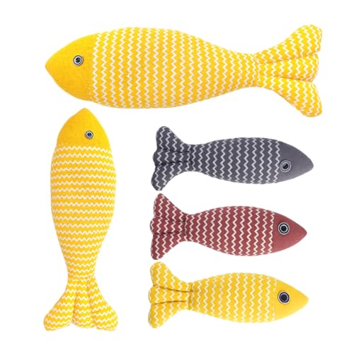 Supvox 5Stücke Katzenspielzeug Fischspielzeug mit Katzenminze Weiche für Katzen Interaktives Kätzchenspielzeug für Unterwegs Design für Kreatives Supvox 5Stücke Katzenspielzeug Fischspielzeug mit Katzenminze Weiche für Katzen Interaktives Kätzchenspielzeug für Unterwegs Design für Kreatives von Supvox
