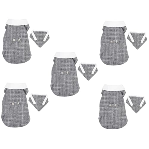 Supvox 5st Haustieranzug Halloweenkostü Wiederverwendbare Hundekleidung Abriebfeste Hundebekleidung Haustier-Smoking Formelle Kleidung Für Hunde Smoking Für Hunde Mode Hündchen Polyester von Supvox