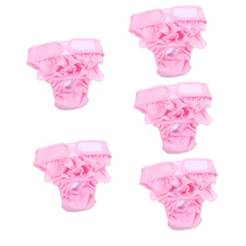 Supvox 5st Hündin Physiologische Hose Windeln Für Hunde Weiblich Periodenunterlagen Für Hunde Windelhose Für Hundewelpen Wiederverwendbare Windeln Für Männliche Hunde Baumwolle Rosa Supvox 5st Hündin Physiologische Hose Windeln Für Hunde Weiblich Periodenunterlagen Für Hunde Windelhose Für Hundewelpen Wiederverwendbare Windeln Für Männliche Hunde Baumwolle Rosa von Supvox