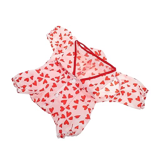 Supvox 5 Stücke Leichte Haustier Regenmantel Kapuze Für Hunde Tragbare Regen Poncho Outdoor Welpen Regenbekleidung Versorgung von Supvox
