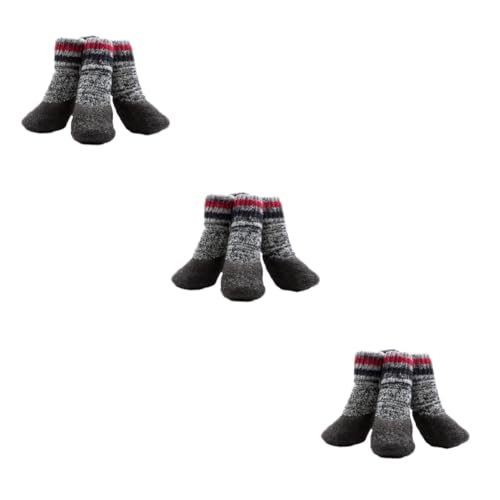 Supvox 3er-Set Bequeme Haustiersocken Für Hunde Grau Warme Polsterung Für Die Jahreszeiten 2 Paar X 3 Supvox 3er-Set Bequeme Haustiersocken Für Hunde Grau Warme Polsterung Für Die Jahreszeiten 2 Paar X 3 von Supvox