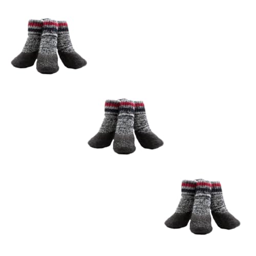 Supvox 6 Paare Haustier Hund Socken Sockenschuhe für Hunde Socken mit Hundegriff Nicht pet paw pet Supplies wasserdichte Socken rutschfeste Socken rutschfeste Hundesocken Haustiersocken von Supvox