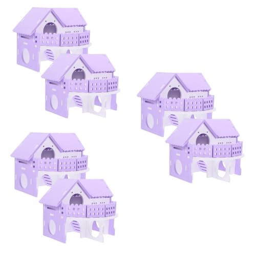 Supvox 3sets Meerschweinchen Versteck Villa Für Kleintiere Hamster Wohnraum Doppelschicht Spielzeug 2pcs * 3 von Supvox