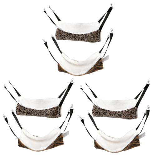 Supvox 6 STK Hamster Hängematte Haustier-Schlafbett Haustier hängendes Bett Hund Tierbett pet Bed Welpe Tier Hängebett warmes Katzenbett Winter Katzenschaukel Haustierkäfig das Bett 35 c von Supvox