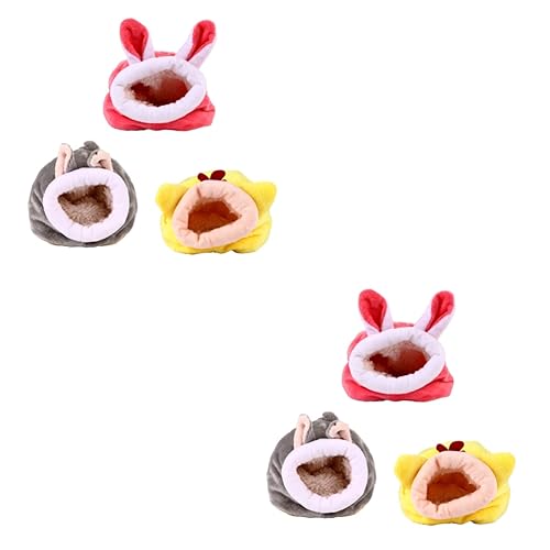 Supvox 6 STK Hamsternest kuschelhöhle nagerhaus haustierfeldbett Tierbettchen pet Bed petbett Hamster warmes Hamsterhütte Hamsterzubehör warmes Haustierbett Igel Winternest Baumwolle Supvox 6 STK Hamsternest kuschelhöhle nagerhaus haustierfeldbett Tierbettchen pet Bed petbett Hamster warmes Hamsterhütte Hamsterzubehör warmes Haustierbett Igel Winternest Baumwolle von Supvox