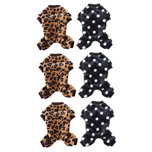 Supvox 6 STK Haustier-Pyjama Welpenkleidung für ädchen ausgestopfter Welpe Hundekleidung hundekostü Outfit Kleid-Slip Welpenkleidung Haustierkleidung Sanft Overalls Plüsch Hund Supvox 6 STK Haustier-Pyjama Welpenkleidung für ädchen ausgestopfter Welpe Hundekleidung hundekostü Outfit Kleid-Slip Welpenkleidung Haustierkleidung Sanft Overalls Plüsch Hund von Supvox