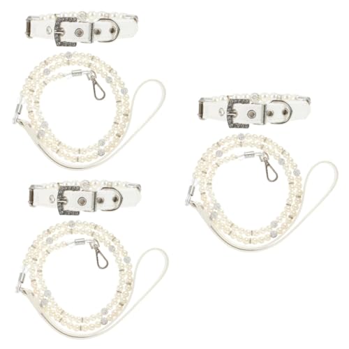 Supvox 6-teiliges Luxuriöses Set Aus Hundehalsband Und Leine Hundehalsband Für Besondere Anlässe Fotoshootings Partys Und Hochzeiten von Supvox