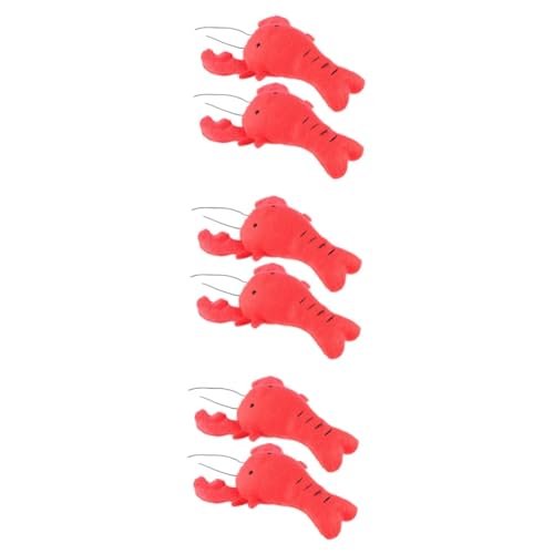 Supvox 6 STK Hund Plüschtier Hunde klingen Spielzeug Beißspielzeug für Welpen Hunde Lobster Spielzeug Plüschspielzeug für Hunde Hundespielzeug für große Hunde lustiges Kauspielzeug rot Supvox 6 STK Hund Plüschtier Hunde klingen Spielzeug Beißspielzeug für Welpen Hunde Lobster Spielzeug Plüschspielzeug für Hunde Hundespielzeug für große Hunde lustiges Kauspielzeug rot von Supvox