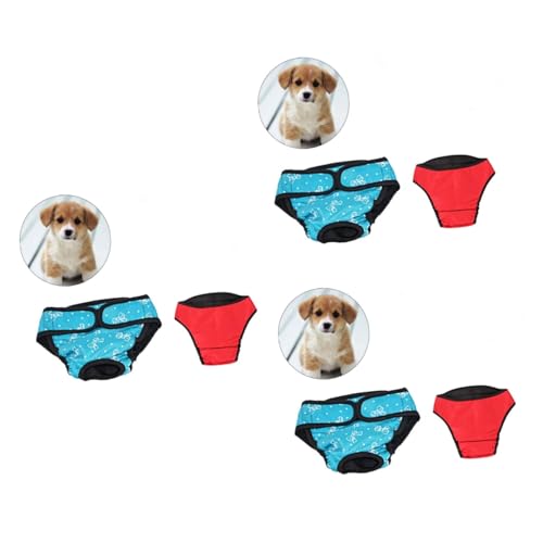 Supvox 6 STK Hundephysiologische Hosen Welpenwindeln Haustierwindeln Hundewindeln Windeln Für Hunde Kleidung von Supvox