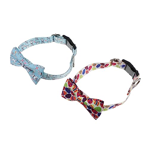 Supvox 6 STK Ostern hundehalsband Hunde mit Schleife Hunde mit Ostermotiv Hasen-Dekor kleines Hundekostüm Halskette Kaninchenzubehör Haustier schönes von Supvox