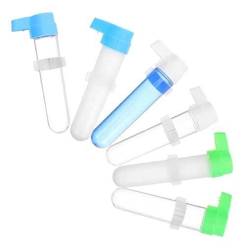 Supvox 6 Stück Automatischer Papageien Trinkflasche Hängender Vogelkübel Wasserspender für Wellensittiche Nymphensittiche und Liebesvögel Robust Leicht zu Reinigen Kontinuierliche von Supvox