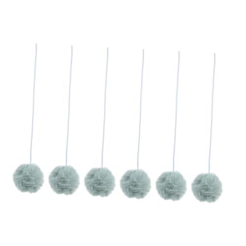 Supvox 6 Stück Ersatzball Für Kratzbäume Für Katzen Katze Spielt Ball Spielzeugbälle Für Katzen Ballspielzeug Für Kätzchen Katzen-trainingsspielzeug Katzenspielzeug Light Green Plüsch von Supvox