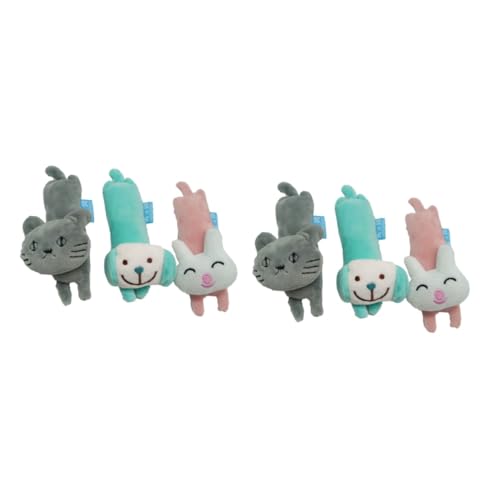 Supvox 6stücke Plüschspielzeug Für Hunde Und Katzen Teiliges Cartoon-Tier-spielzeugen Und Langlebig Mit Quietscher Für Kau Und Spielspaß Supvox 6stücke Plüschspielzeug Für Hunde Und Katzen Teiliges Cartoon-Tier-spielzeugen Und Langlebig Mit Quietscher Für Kau Und Spielspaß von Supvox