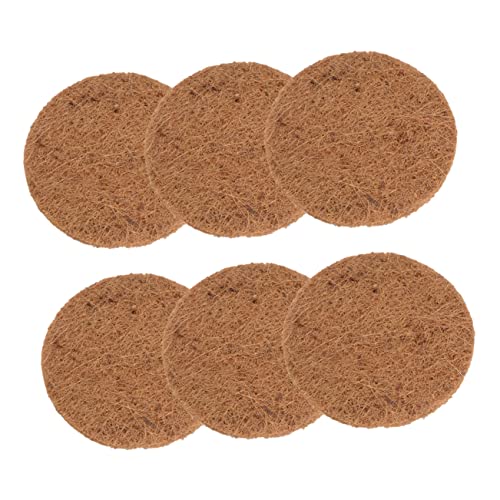 Supvox 6 Stück Kokosfaser Nistmatten für Vögel Natürliche Vogel Nestunterlagen für Tauben Wachteln und Kleine Vögel Atmungsaktiv und Einfach zu Verwenden für Vogeleier und Nistplätze von Supvox