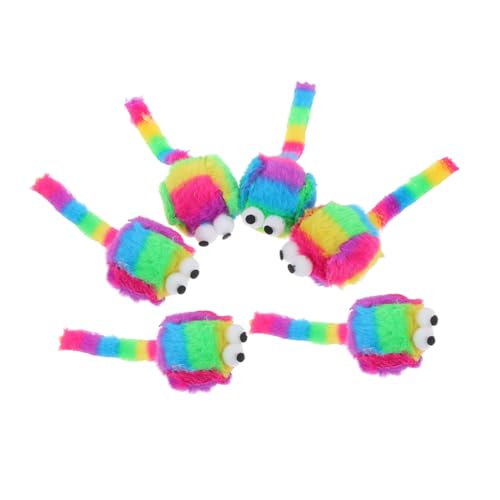 Supvox 6stücke Mäuse-plüschspielzeug Für Katzen Mit Katzenminze Gefüllt Lebensechtes Mausdesign Weicher Plüschstoff Fördert Aktives Spielen Für Wohnungskatzen von Supvox