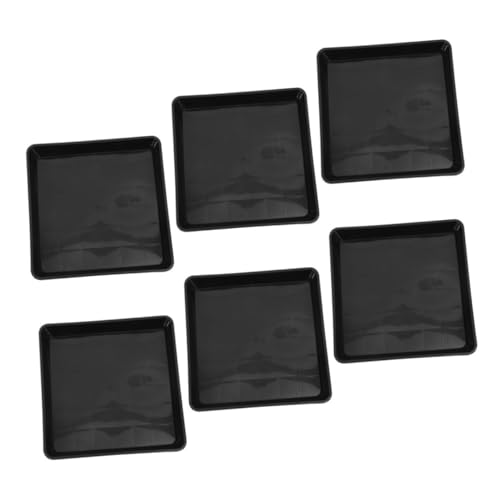 Supvox 6 Stück Teiliges Quadratische Blumentöpfe Untersetzer Robuster Kunststoff Wasserspeicher für Garten und Innenräume für Pflanzenpflege von Supvox